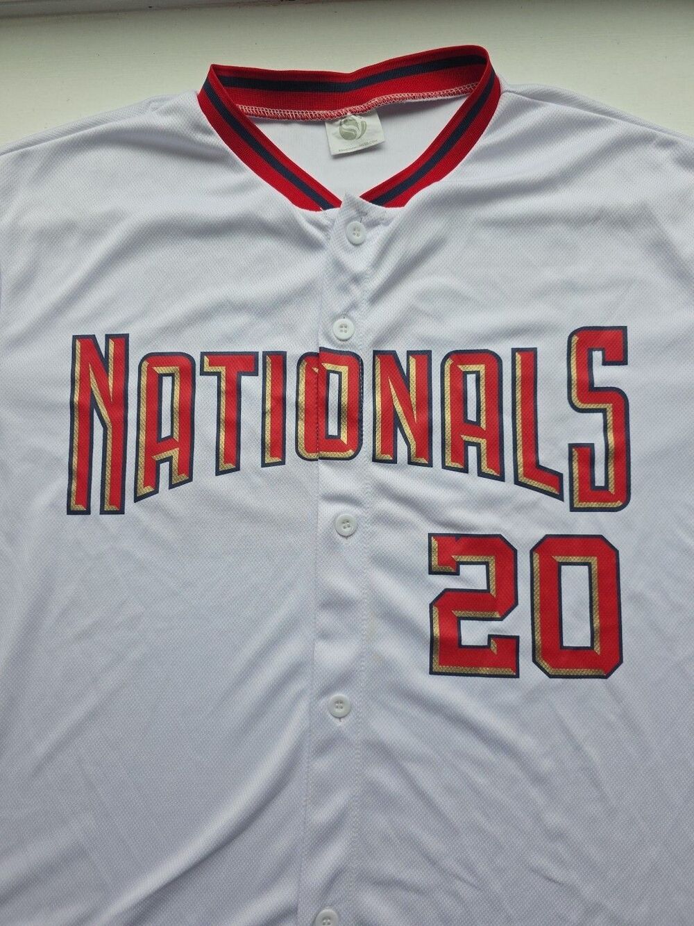 Washington Nationals Jersey Men's Size XL 20th Anniversary Special Edition